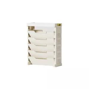 이동식 책꽂이 북카트 틈새 간편한 공부방 정리용 5칸 이동형 서랍 없음 바퀴 있음