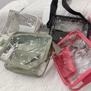 사각 미니 비치백 투명 크로스백 방수 물놀이 파우치wxy086