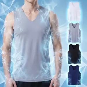 1+1+1 남성 무봉제 쿨 런닝 셔츠 메리야스 아이스 나시 빅사이즈 이너웨어