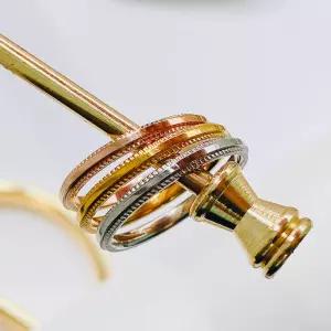 [써지컬스틸] 심플 플랫 슬림 사선 반지