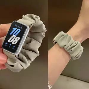 호환 여성용 탄성 스크래치 스트랩 갤럭시 핏 3 루프 팔찌 SM-R390 밴드