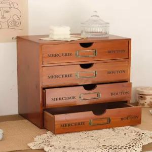 원목 미니 서랍 정리 수납함 악세사리 다용도 미니서랍장 보관함 수납장