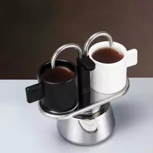 더블 스텐 모카포트 스파우트 캠핑 커피 주전자 드립