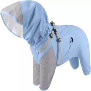 도그 레인코트 후드 방수 탈착식 경량 도그기 포함 데일리 워킹 트레이닝 여행 쇼핑 캠핑 어드벤처용