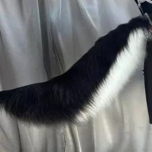 움직이는 꼬리 구미호 의상 주파수 리모콘 코스프레 축제 머리띠 코스튬 단색화이트 졸업사진