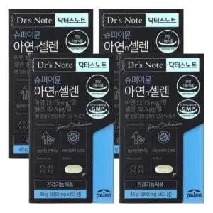 팔레오 닥터스노트 슈퍼 이뮨 아연n셀렌 60정/ 4개 면역 기능 필요