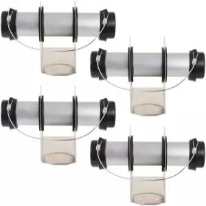 마이티 제품4팩 트레일러 문서 홀더 등록 카드 상자 보험 알루미늄 53/4인치 x 24/5인치 4인치