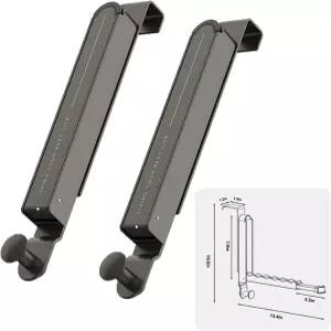 문 건조대 위에 접을 수 있는 접이식 2pcs 알루미늄 합금 도어 의류 옷을 걸 모자 수건 휴대용 및 적합 건