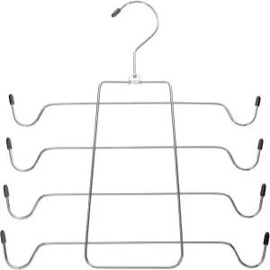 파토 다목적 브라 및 탱크탑 행거 2pcs 블랙 공간 절약형 스카프 벨트 속옷 보관용 다층 옷장 정리함