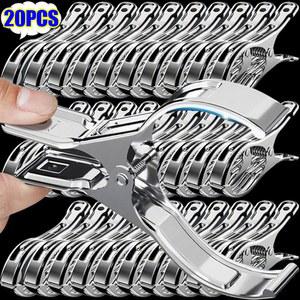 20 1개입 옷핀 커버 클립 금속 스테인리스 스틸 수영장 타월 클립 담요용 정원 온실 클램프 침실 타월