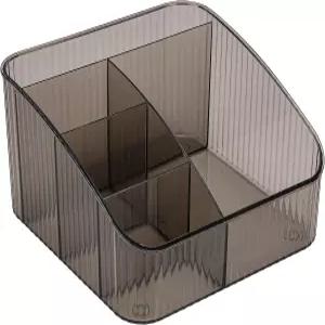 제스랩 메이크업 오거나이저 PET 스킨케어 책상 옷장 욕실 세면대용 5칸 화장품 보관 그레이