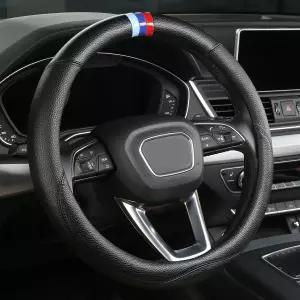 OHHMNKK Customized Auto Car Steering Wheel Cover for BMW X1 X2 X3 X4 X5 X6 X7 i3 i4 i5 i8 535i 740Li
