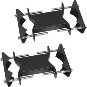 더블 안테나 마스트 클램프 V 죠 블록 헤비 듀티 키트 데크 파티오 엄브렐러 폴에서 마운트 브래킷 햄 CB