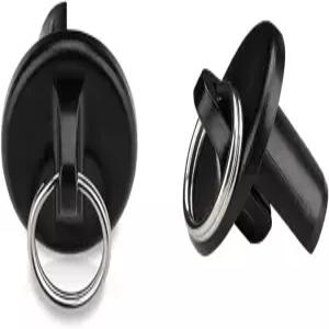 링 내후성이 있는 태양 그늘 부품 끝 캡 쿨라루 외부 롤러 실외 블라인드 그늘(블랙 1쌍)용