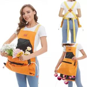 여성용 포켓이 있는 레이징웰 가드닝 에이프런 조절 가능 세탁 빠른 풀림 정원 수확 파우치