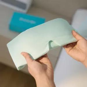 브리스케이프 쿨링 마스크 즉각적인 쿨 투 터치 패브릭 무소음 클로저 풀 커버 라이트 차단 조절 가능한