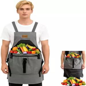 YHYUNLI 가드닝 에이프런 여성용 포켓 남성용 크로스 백 통합 연장 끈 파우치 훌륭한 선물