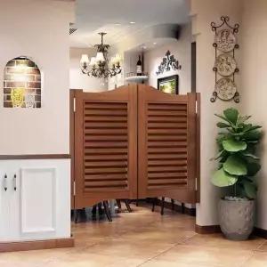 나무 스윙도어 카페 중문 펜션 레스토랑 보조 간이 양문 하프 문 스윙