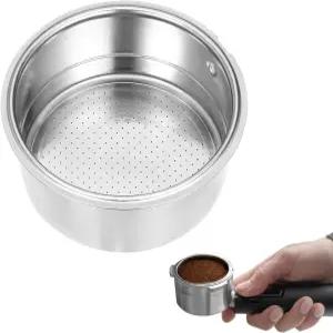 51mm 포터필터 바스켓 스테인리스 스틸 커피 이중층 가압 머신 교체 액세서리용 기계 부품