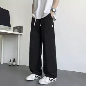 남자 팬츠 캐주얼 여름 쿨링 데이트룩 편안한 슬림 셔츠 솔리드 통기성 와이드 일자 속건 인기2