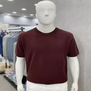 [트루젠]남성 쿨 워셔블 인견 레이온 폴리 라운드넥 U넥 여름 반팔 니트 티셔츠 7컬러