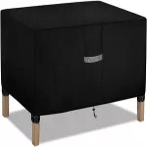 도콘 파티오 커피 테이블 커버 방수 직사각형 야외 방풍 방지 옥스포드 원단 잔디 가구 에어 통풍구 포함