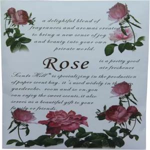 서랍장과 옷장용 향기 주머니 4인용장미