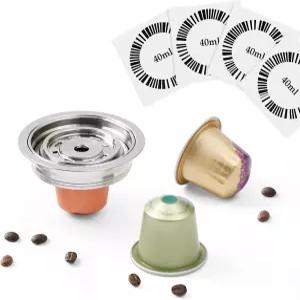 델롱기 ENV135/베르투오라인 GCA1 벤푸첸 스테인리스 스틸 커피 캡슐 컨버터와 호환되는 재사용 가능한 N