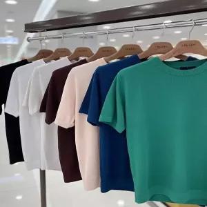 [트루젠]남자 물세탁 가능한 워셔블 인견 폴리 라운드넥 U넥 여름 반팔 니트 티셔츠 7