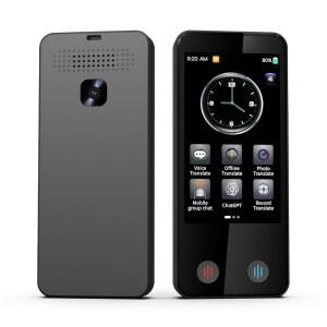 언어 번역기 장치, 142개 언어의 AI 번역기, 양방향 실시간 즉석 음성 오프라인 여행 비즈니스 학습용 포켓 휴대용