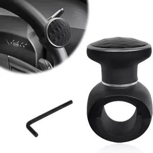 Rdxcv 스티어링 휠 노브 스피너 금속 볼 베어링이 있는 360도 회전 구동 자살 미끄럼 방지 파워 핸들