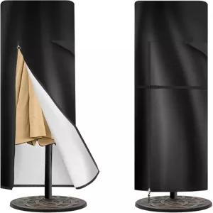 9피트에서 13피트 오프셋 우산을 위한 파티오 엄브렐러 커버 600D 옥스포드 패브릭 캔틸레버 견고한 방수