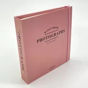 접착식 사진앨범 초음파 아기성장 포토북 육아일기 바인더 스크랩북 25매 핑크