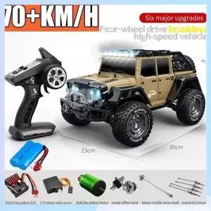 오프로드 고속 브러시리스 모터 몬스터 트럭 장난감 선물 2.4G 1/16 70KN/H 또는 50N/H 4WD RC카 LED