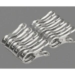 스테인리스 스틸 클립은 수건을 안전하게 고정해 줍니다 방풍 다용도 빨래집게 침대 시트 액세서리