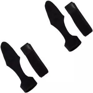 쿠북 2세트 낚싯대 팁 커버 및 로드 타이 트러스 지팡이 소매 폴 글러브 보호대 케이스 고정 스트랩