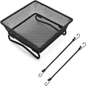 발코니/데크/포치 플랫폼용 8인치 난간 새 모이통 트레이 야생 조류나 다람쥐 외부 정원 뒷마당용 탄성