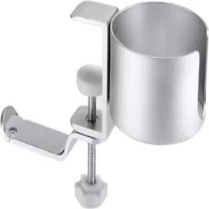 공간 절약 2 in 1 게이밍 헤드폰 홀더 헤드셋 후크 행거 마운트 언더 데스크 컵 머그 랙 정리 클램프