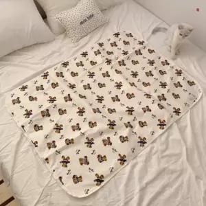 병원 환자 노인 침대 커버 다용도 곰돌이 방수 시트 패드