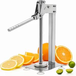 스테인리스 레몬 압착기 매뉴얼 시트러스 착즙기 오렌지 라임용 헤비 듀티 핸드 상업용 등급 이지 클린