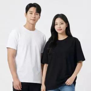 1+1+1 남녀공용 국산 무지 순면 30수 반팔 티셔츠