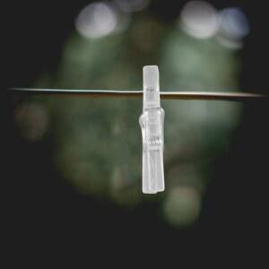 50개 투명 미니 빨래집게 플라스틱 스프링 걸이형 클립 옷줄 사진 전시용