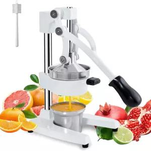 ZOZOE 주철 착즙기 스테인리스 스틸 컵이 포함된 헤비 듀티 매뉴얼 시트러스 프레스 레몬 오렌지 압착기