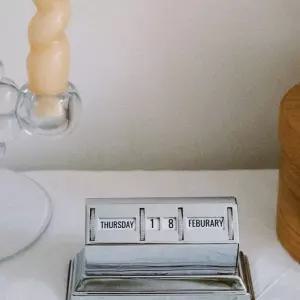 Vintage Perpetual Calendar 퍼페츄얼 메탈 오브제 인테리어 퍼페추얼