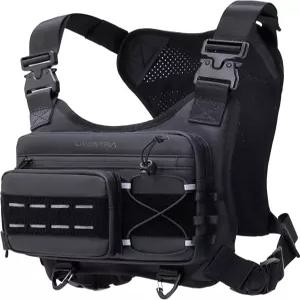 남성용 리벤트라 가슴 가방 - 러닝 팩 가벼운 노바운스 휴대폰 홀더 달리기 하이킹 및 자전거 타기용 방수