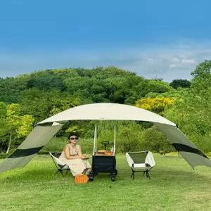 타프 웨건 파라솔 캠핑 일체형 카트 낚시 수레
