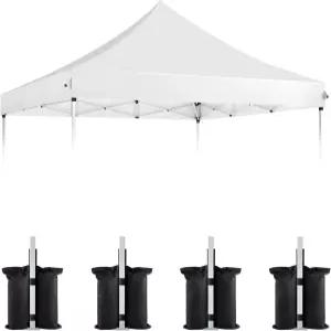 10x10 팝업 캐노피 교체 탑 커버 상업용 피크 폴 텐트 600D 헤비 듀티 방수 전용 보너스 4팩 무게 가방