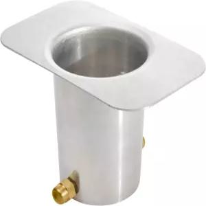 Monarch 레인 체인 홈통 어댑터 설치용 황동 볼트가 있는 표준 장착용 알루미늄 밀 지붕 다운스파우트 녹