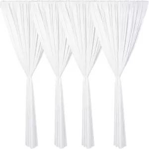 파티오 8x6피트 웨딩 드레이핑 커튼용 스무스 노벨티 4종 텐트 다리 드레이프 액세서리 결혼식 대규모