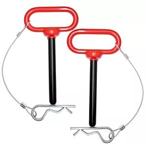 트랙터 잔디 깎는 기계 ATV 및 골프 카트용 ATAUOIKU 1/2 x 4 인치 트레일러 히치 핀 클립 견인 한 손으로